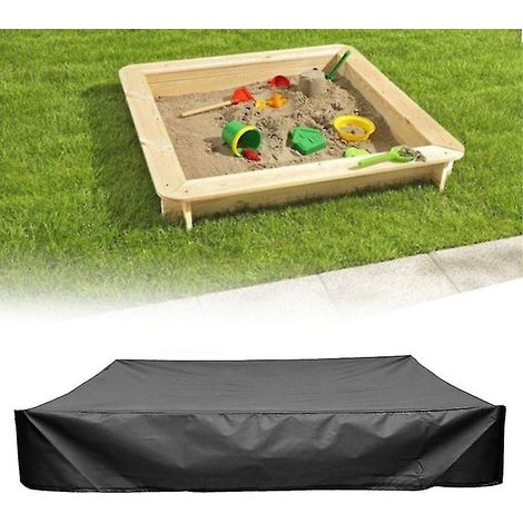 Bâche carrée de protection pour bac à sable, imperméable et anti-poussière, pour extérieur. (1/4)