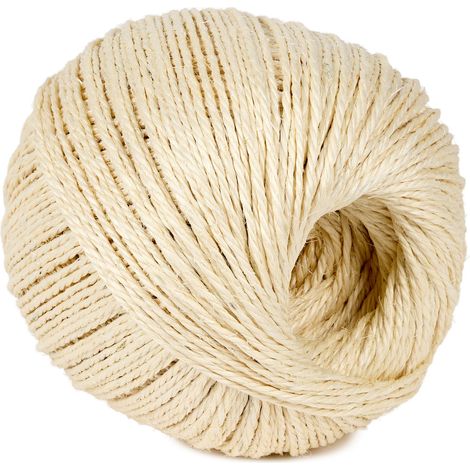 Ficelle Sisal Naturel 2mm ±750m en Pelote 2.5kg Corde Jardin, Bricolage, Emballage, DIY (1/5)