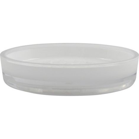 Porte Savon Acrylique TAHITI Blanc MSV (1/2)