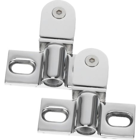 Yardenfun Lot de 2 charnières porte douche en verre, support (1/5)