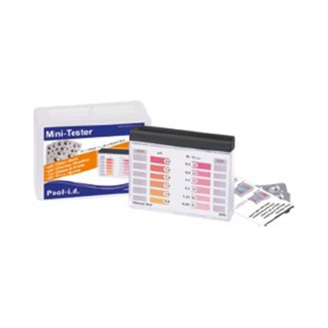 Mini Pool Tester Cloro y pH  Analizador Visual de Pastillas  Incluye 20 DPD1 y 20 Rojo Fenol  Kit Test Piscina