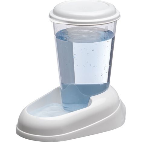 Distributeur d'eau pour chien et chat 3L en plastique – Réservoir transparent – Dimensions 29,2x20,2x28,8cm – Antidérapant et ergonomique (1/4)