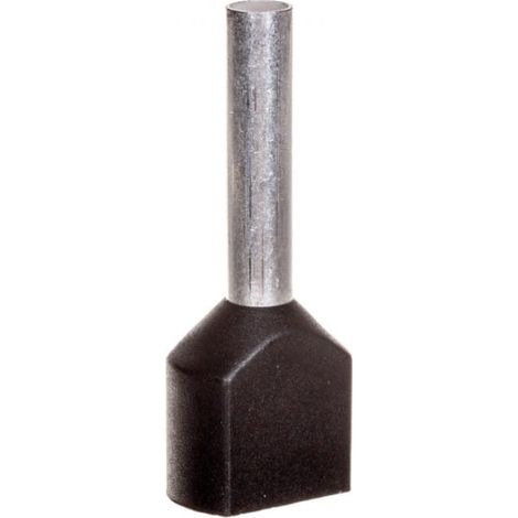 Terminale a manicotto a doppio isolamento /nero/ TV 1.5-12 /100 pz./