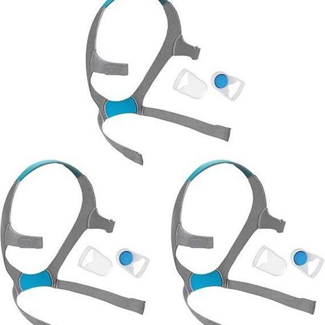 3er-Pack komfortable Ersatzbänder für CPAP-Vollgesichtsmasken
