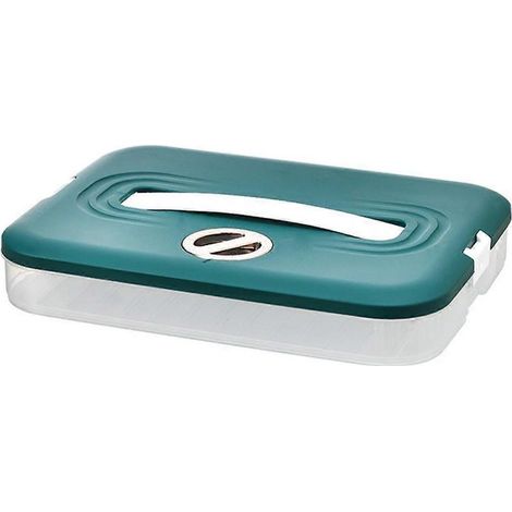 Boîte à biscuits multicouches avec couvercle et poignée, enregistreur de temps, boîte de rangement pour raviolis et desserts. Conteneur de transport pour aliments et desserts. (1/5)