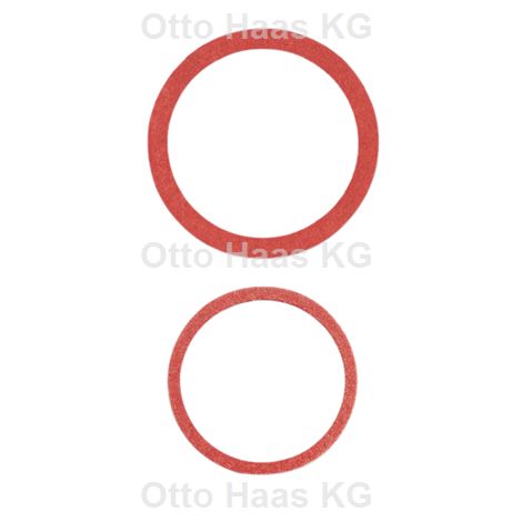 HAAS Fiber-Ring 7381 8x14x1mm, rotbraun, warm/kalt