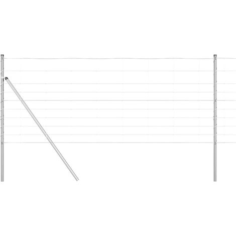 Maison Exclusive - Ground Fix Geschweißter Drahtzaun 25 x 1 m (B