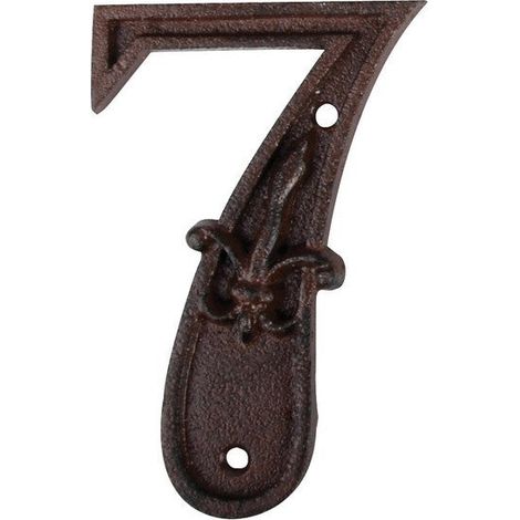 NUMERO 7 IN GHISA APPENDIBILE