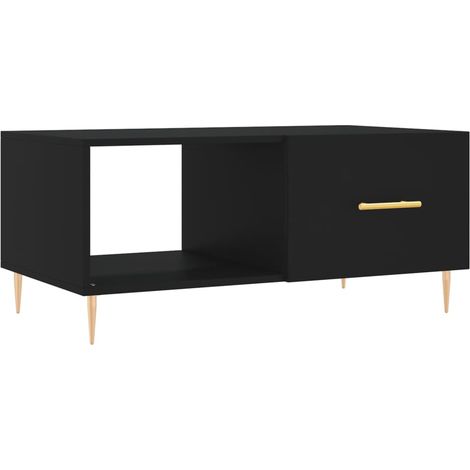 Maison Exclusive - Couchtisch Schwarz 90x50x40 cm Holzwerkstoff