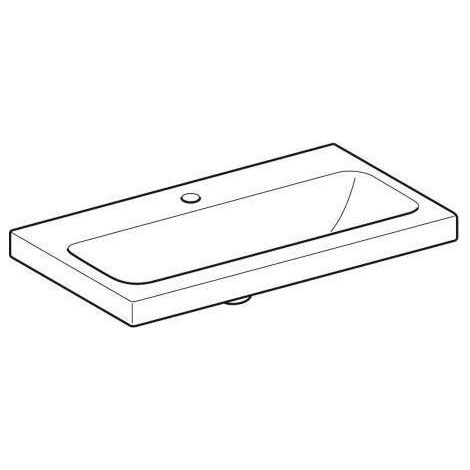 Geberit iCon Light Waschtisch mit verkürzter Ausladung, 75 cm x (1/5)