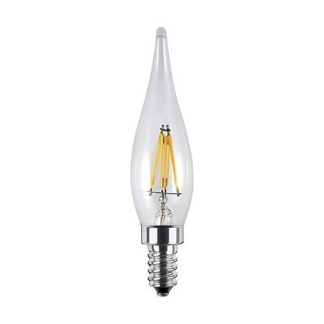 Segula 55234 LED E10 forme de flamme 1 W = 8 W blanc chaud (Ø x L) 22 mm x 88 mm 1 pc(s) S539212