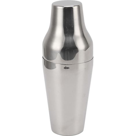 Cocktailshaker aus Edelstahl, 2-teiliger Martini-Mixer für Bar, Zuhause, Camping und Picknick, Silber (1/5)