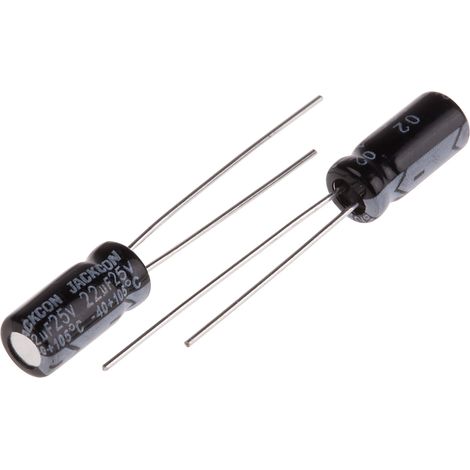 Condensateur RS PRO 22µF, 25V c.c.