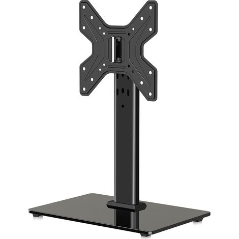Support TV Moniteur Support de bureau pour écran de 17-43 pouces, Support de table universel pivotant réglable en hauteur (665–977 mm), capacité de charge 45 kg, max. VESA 200 x 200, pas de (1/5)
