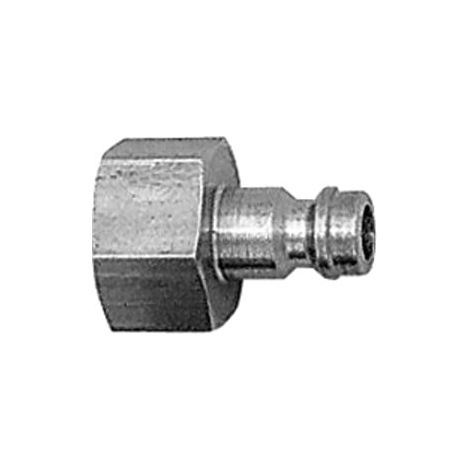 Riegler Nippel für Kupplungen NW 5, Edelstahl 1.4305, G 1/4 IG, SW 17 (1/2)