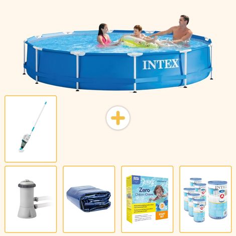 Intex Piscine Tubulaire Ronde - 366x76 cm - 6-pièces SCB26 (1/5)