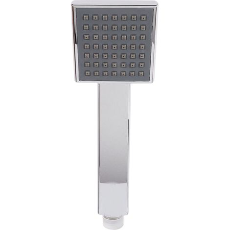 Pommeau de Douche à Main de Grand Diamètre à Pulvérisation Supérieure, Pomme de Douche Carrée au Design épuré avec Technologie de Limitation de Courant Unidirectionnelle, Pomme (1/5)