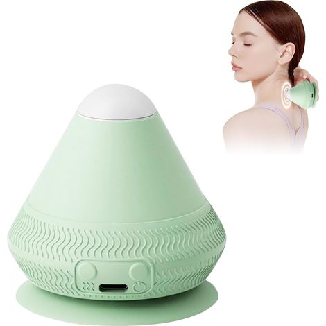 Sfera per massaggio a ventosa a 2 posizioni, sfera per massaggio elettrica, doppia temperatura e due massaggi solari per Spierpijn (Verde)