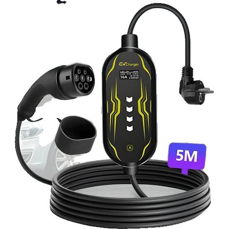 Chargeur EV, Compatibilité Type 2, Contrôle par Application Mobile, AFB 3.5KW 5M, Type2-a (1/2)