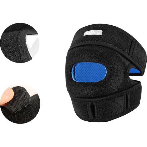 Correa para la rodilla, soporte ajustable, diseño ligero, AB169-azul (1/2)