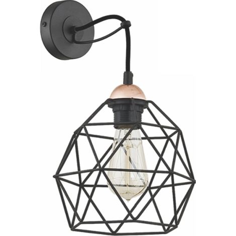 Wandlampe Modern Design in Schwarz Kupfer GALAXY