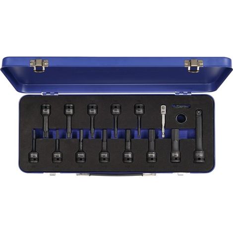 Jeu de douilles Kraft 24 pièces 1/2 po. long T/6 pans creux (1/2)