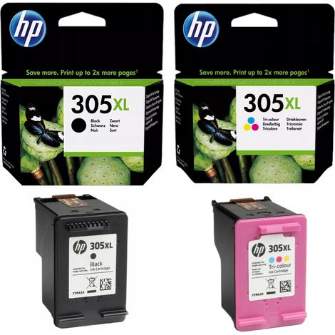 HP 305XL Schwarze Farbe 3YM62AE 3YM63AE Deskjet Kit 2320 2710 2720 4120 (1/5)