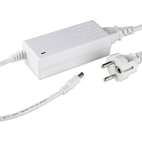 Tischnetzteil weiß 60W 12V 5A Hohlstecker 5.5/2.1mm EU-Plug Festspannung (1/5)