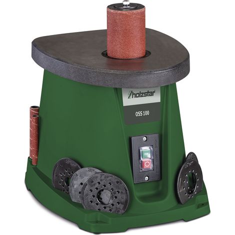 Holzstar – Ponceuse stationnaire 0,45 kW pour bois dur – Hauteur ponçage max. 116 mm – Moteur puissant – OSS100