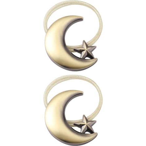 2 pièces Attaches Magnétiques pour Rideaux Embrasses, Fixation sans Perçage, Décoration Élégante Européenne pour la Maison (1/4)