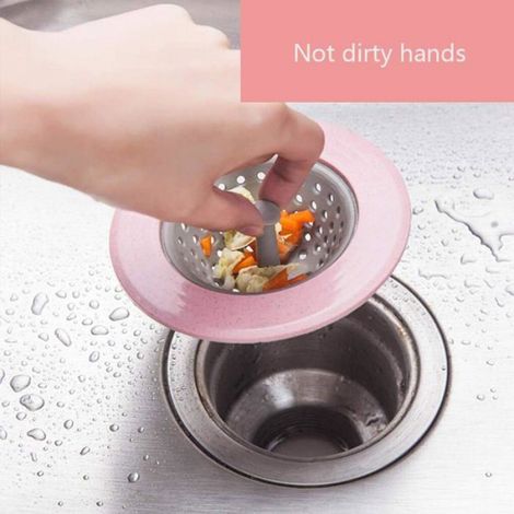 Filtre À Cheveux - Pour Égout De Salle De Bain Et Cuisine - Diamètre 11 Cm - Lot De 4 Pièces (1/5)
