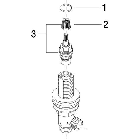 Dornbracht 9017110403390 valve latérale pièces de rechange