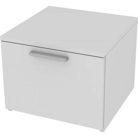 Cassettiera moderna con cassetto a chiusura rallentata - Ideale per cameretta o ufficio - Bianco