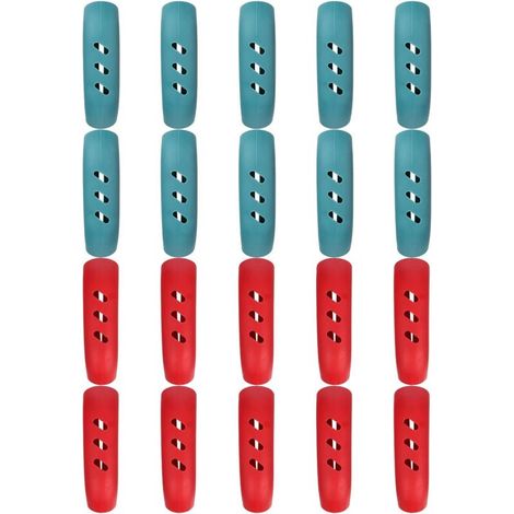 10 paires manchons en silicone isolants anti-brûlure pour poignées de poêle ou wok (1/4)