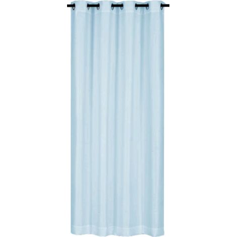 Rideaux d'extérieur à 1 panneau pour patio - Rideaux semi-transparents imperméables pour patio, rideaux d'intérieur et d'extérieur pour gazebo, pergola, balcon, piscine, spa (bleu)