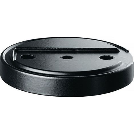 Türstopperunterlage 3699 GP D.70mm H.10mm Silik.schwarz Dübelmontage TECWERK