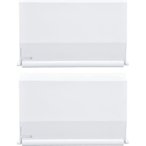 Couvercle Skimmer pour piscine, 2 pièces, 19,5 x 14 cm, plastique (1/5)