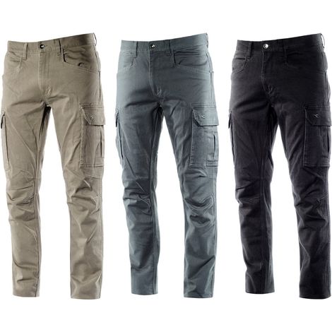 Pantaloni da lavoro elasticizzati Diadora Utility Cargo Pant Moscow - L - Grigio