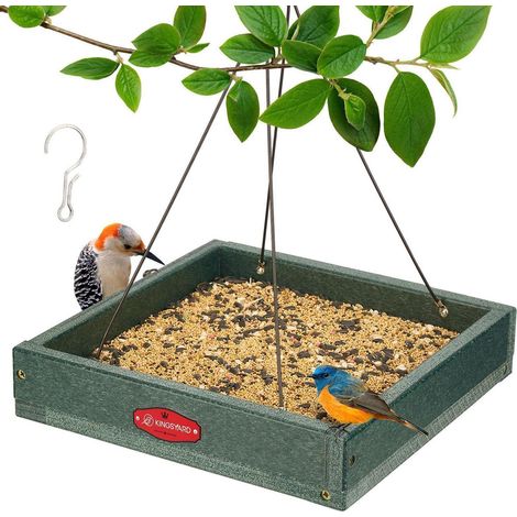 Hängende Vogelfutterstation aus recyceltem Kunststoff, große Kapazität, für Wildvögel
