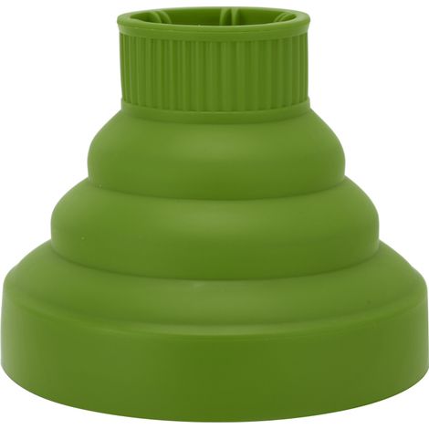 Difusor de secador de pelo plegable, universal, portátil y fácil de transportar, color verde.