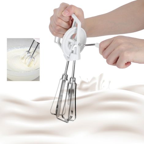Batteur à Œufs Manuel en Acier Inoxydable pour Cuisine (1/5)