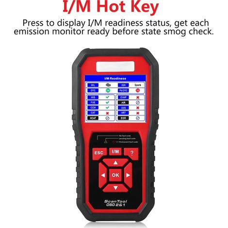 KW850 OBD2 EOBD Fahrzeugdiagnosegerät, Fehlercodeleser, Mehrmarken-Scan-Tool (1/5)
