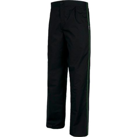 Pantalón recto de servicios unisex con un bolso trasero de plastón WORKTEAM B9350 XXL Negro+Verde Pistacho