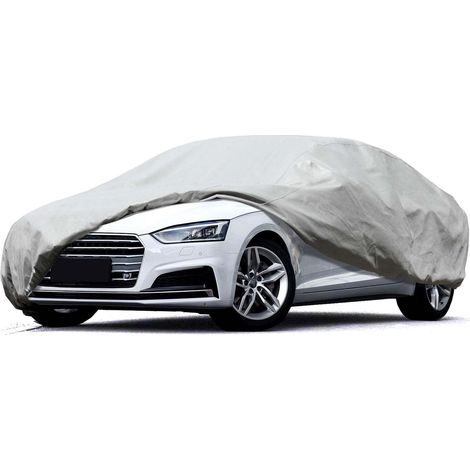 Bâche auto 5 couches imperméable gris clair 507x155x127cm (1/5)