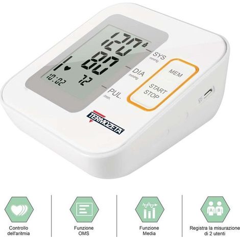 Misuratore di Pressione Arteriosa da Braccio Display LCD 85864LS Termozeta