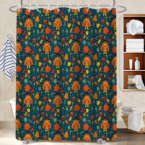 Rideau douche polyester 180x180 avec anneaux rideau étanche pour les amateurs de déco (1/5)