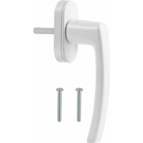 handle for PVC windows and doors, white (1/4)
