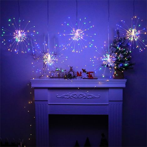 Guirlande Lumineuse Sphérique - 200 LED - Étanche IP65 - Télécommande Sans Fil - 8 Modes - Alimentation Sur Piles - Pour Extérieur Fêtes Noël (1/4)