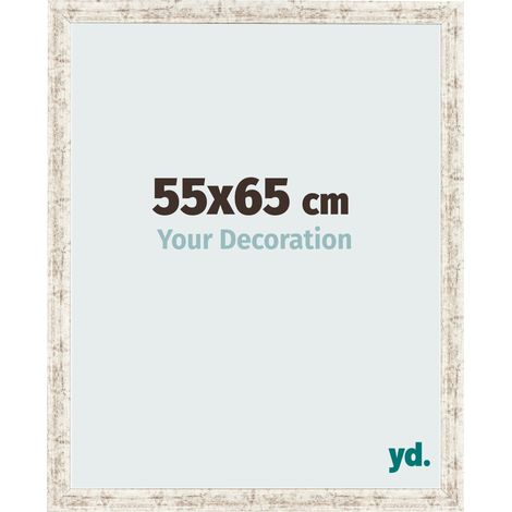 yd. - Cadre photo 55x65 - Blanc Vintage - MDF - Bologna (1/5)