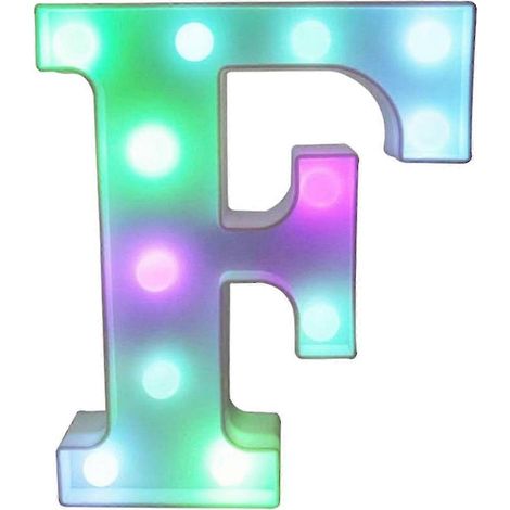 [LCS] Lettres lumineuses LED colorées avec télécommande - Initiales lumineuses pour bars et fêtes - Décoration pour la maison (1/5)